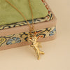 Wholesale 18K Gold Electroplated Stainless Steel Geometric Cupid Trinket Pendant Necklace For Women