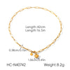 Wholesale 18K Gold Electroplated Stainless Steel Heart Shape Pendant Necklace And Bracelet For Women In Ins Style