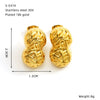 Wholesale 18K Gold Electroplated Titanium Steel Geometric Drop Shape Earrings For Women