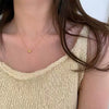 Wholesale 18K Gold Electroplated Titanium Steel Small Heart Pendant Necklace For Women