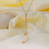 Wholesale 18K Gold Plated Geometric Snake Bone Chain Necklace For Women Made Of Titanium Steel