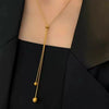 Wholesale 18K Gold Plated Geometric Snake Bone Chain Necklace For Women Made Of Titanium Steel