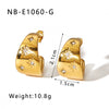 Wholesale 18K Gold Plated Geometric Stainless Steel Earrings For Women