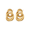 Wholesale 18K Gold Plated Geometric Stainless Steel Earrings For Women