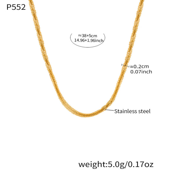 Wholesale 18K Gold Plated Stainless Steel And Zircon Baby's Breath Cauliflower Chain Sparkling Bracelet And Clavicle Necklace Set For Women