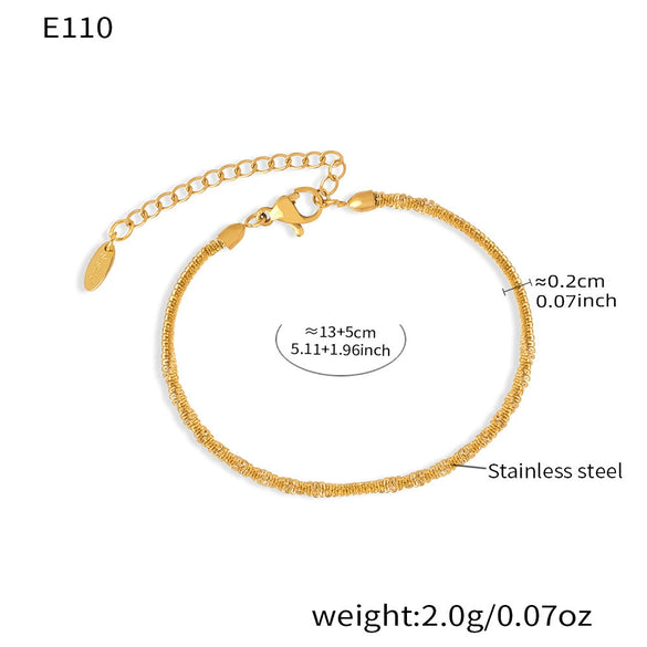 Wholesale 18K Gold Plated Stainless Steel And Zircon Baby's Breath Cauliflower Chain Sparkling Bracelet And Clavicle Necklace Set For Women