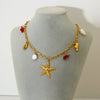 Wholesale 18K Gold Plated Stainless Steel Animal Shaped Cross Chain Pendant Necklace For Women