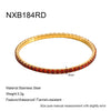 Wholesale 18K Gold Plated Stainless Steel Elastic Bracelet With Colorful Zircon Light Luxury Niche Jewelry