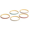 Wholesale 18K Gold Plated Stainless Steel Elastic Bracelet With Colorful Zircon Light Luxury Niche Jewelry