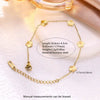 Wholesale 18K Gold Plated Stainless Steel Flower Bracelet And Necklace For Women