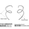 Wholesale 18K Gold Plated Stainless Steel Geometric Shaped Earrings For Women With Spiral Lines And Niche Style