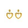 Wholesale 18K Gold Plated Stainless Steel Heart Shape Earrings For Women