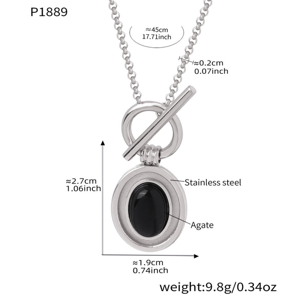 Wholesale 18K Gold Plated Stainless Steel Pendant Necklace And Bracelet Set For Women In Light Luxury Style