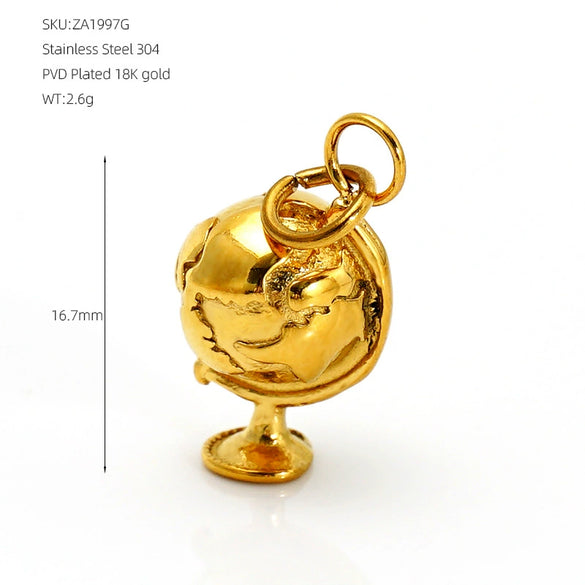Wholesale 18K Gold Plated Stainless Steel Quirky Cartoon Jewelry Necklace And Bracelet Accessories
