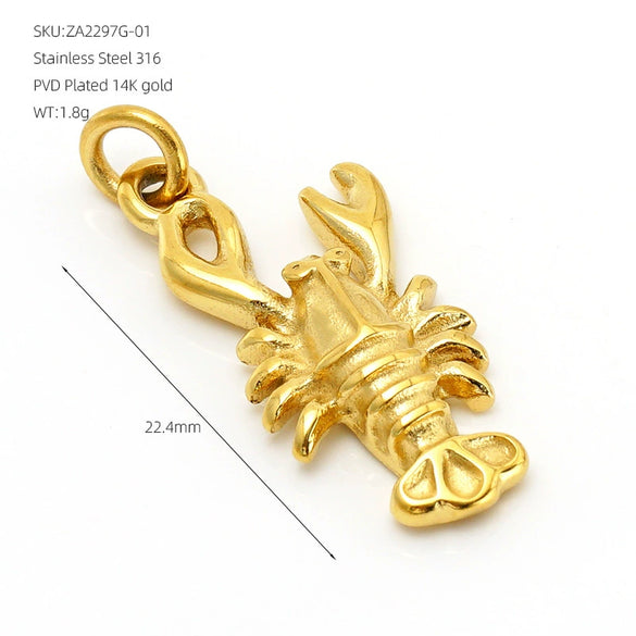 Wholesale 18K Gold Plated Stainless Steel Quirky Cartoon Jewelry Necklace And Bracelet Accessories