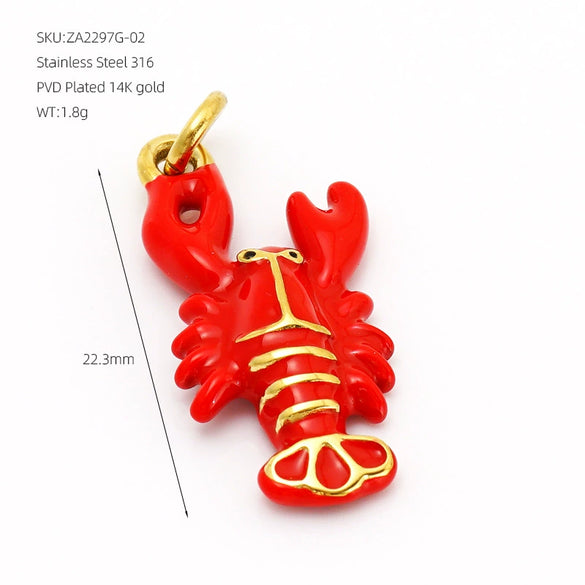 Wholesale 18K Gold Plated Stainless Steel Quirky Cartoon Jewelry Necklace And Bracelet Accessories
