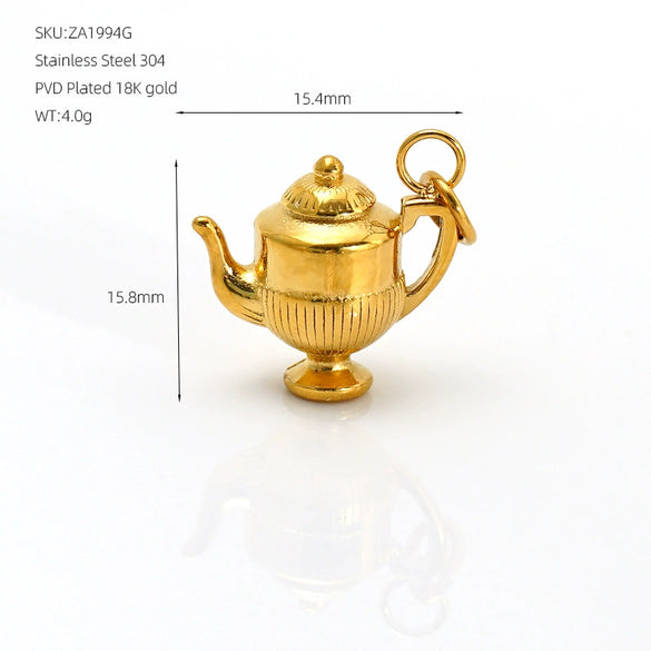 Wholesale 18K Gold Plated Stainless Steel Quirky Cartoon Jewelry Necklace And Bracelet Accessories