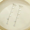 Wholesale 18K Gold Plated Stainless Steel Round Long Tassel Earrings For Women