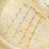 Wholesale 18K Gold Plated Stainless Steel Round Long Tassel Earrings For Women