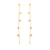 Wholesale 18K Gold Plated Stainless Steel Round Long Tassel Earrings For Women