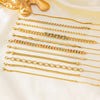 Wholesale 18K Goldplated Geometric Titanium Steel Cuban Chain Bracelet For Women