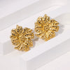 Wholesale 18K Goldplated Stainless Steel Flowershaped Earrings For Women
