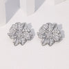 Wholesale 18K Goldplated Stainless Steel Flowershaped Earrings For Women