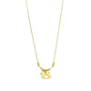 Wholesale 24K Goldplated Titanium Steel Medieval Style Geometric Trojan Horse Necklace For Women