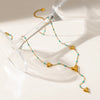 Wholesale 18K Real Gold Plated Stainless Steel Heart Shape Pendant Necklace For Women