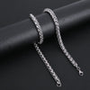 Wholesale Keel Chain Cuban Titanium Steel Chain Geometric Style Electroplated For Men And Women