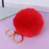 Wholesale Keychain Imitation Rex Rabbit Fur Ball Plush Creative Car And Bag Pendant