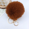 Wholesale Keychain Imitation Rex Rabbit Fur Ball Plush Creative Car And Bag Pendant