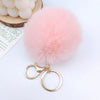 Wholesale Keychain Imitation Rex Rabbit Fur Ball Plush Creative Car And Bag Pendant