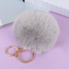 Wholesale Keychain Imitation Rex Rabbit Fur Ball Plush Creative Car And Bag Pendant