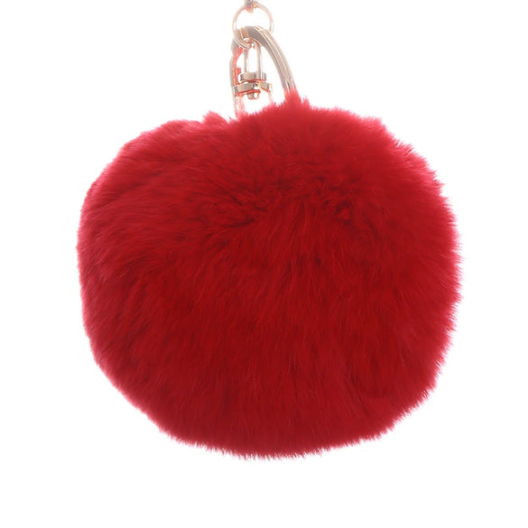 Wholesale Keychain Imitation Rex Rabbit Fur Ball Plush Creative Car And Bag Pendant