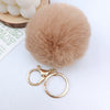 Wholesale Keychain Imitation Rex Rabbit Fur Ball Plush Creative Car And Bag Pendant