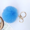 Wholesale Keychain Imitation Rex Rabbit Fur Ball Plush Creative Car And Bag Pendant