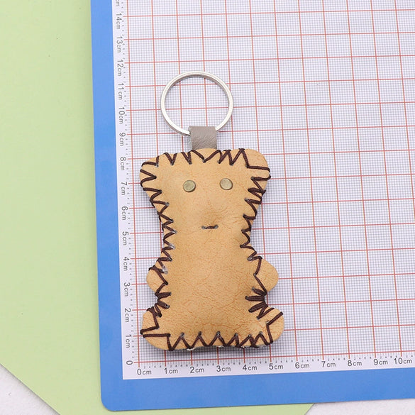 Wholesale Keychain Leather Animal Hand Sewn Retro Trend