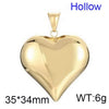 Wholesale Jewelry Korean Style Heart Shape Titanium Steel 18K Gold Plated Plating Pendant Necklace