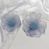 Wholesale Lace Flower Stud Earrings With S925 Silver Needle Fresh Fairy Temperament