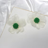 Wholesale Lace Flower Stud Earrings With S925 Silver Needle Fresh Fairy Temperament