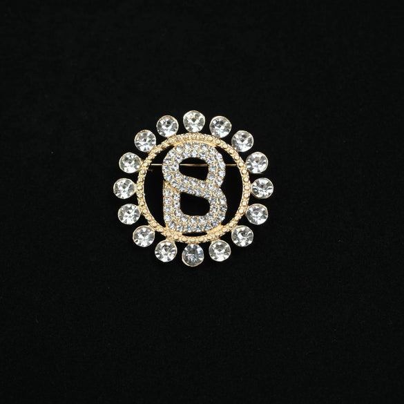 Wholesale Ladies Alloy Geometric Anti Light Collar Pins Corsage Accessories Electroplated Brooch