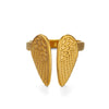 Wholesale Ladies Animal Style Stainless Steel Wing Open Ring Electroplated