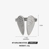 Wholesale Ladies Animal Style Stainless Steel Wing Open Ring Electroplated
