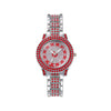 Wholesale Ladies Casual Alloy Watch With Round Dial And Rhinestone Gypsophila Design