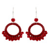 Wholesale Ladies Earrings Retro Handwoven Minimalist Style With Beads Alloy And Geometric Pattern
