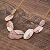 Wholesale Ladies Enamel Geometric Starfish Zinc Alloy Necklace With Paint Oil Processing And Irregular Flower Design