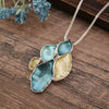 Wholesale Ladies Enamel Geometric Starfish Zinc Alloy Necklace With Paint Oil Processing And Irregular Flower Design