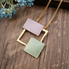 Wholesale Ladies Enamel Geometric Starfish Zinc Alloy Necklace With Paint Oil Processing And Irregular Flower Design