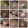 Wholesale Ladies Enamel Geometric Starfish Zinc Alloy Necklace With Paint Oil Processing And Irregular Flower Design